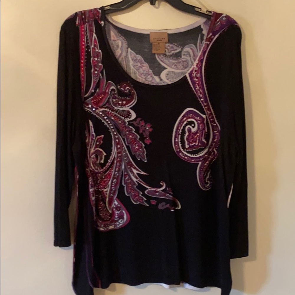 Women’s plus size sequin top